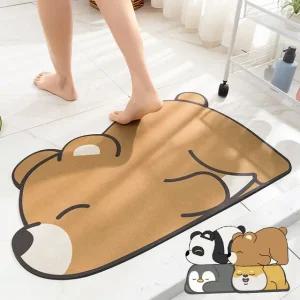 [1+1+1] 간편세척 빠른흡수 애니멀 규조토 발매트 패턴4종 (총 3개입)