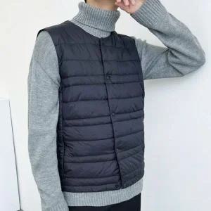 [하프클럽/]남성 투웨이 넥라인 구스패딩 다운 경량 조끼 베스트