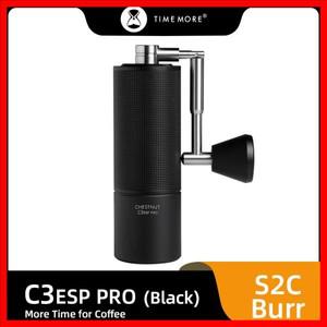 TIMEMORE Store Chestnut C3ESP PRO 수동 커피 그라인더 용량 25g 손 조절 가능 스틸 코어 버 청소 브러시