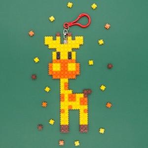 B-35 기린 디폼 블럭 8mm DIY 패키지 가방 고리 키링 만들기