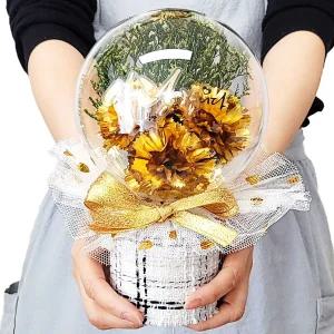 R카네이션 아크릴 꽃풍선 가정의달 선물_5type(금카네이션 --- 비누꽃)