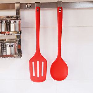 헤스타 100% 국내산 실리콘 볶음스푼 밥주걱 레드 친환경 조리도구 주방 요리 밥풀안묻는