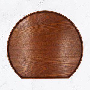 유하우스 우드 반달 트레이