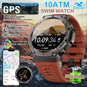 T-Rex 3 GPS 스마트 시계 10ATM 방수 내장 듀얼 밴드 나침반 군사 스포츠 Smartwatch Men 2025 Xiaomi의 새