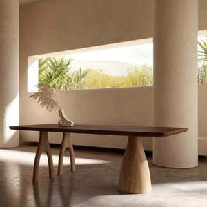 8인용 10인용 식탁 원목 인용 카페 테이블 대형 북유럽