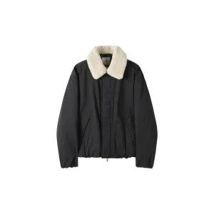 [커스텀멜로우](강남점) 그레이 퍼 카라 다운 블루종 CWUAW24812GYD