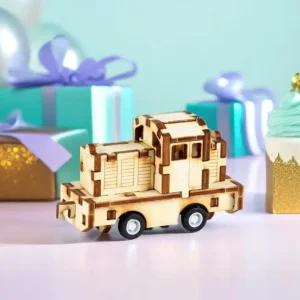 영공방 입체퍼즐 디젤기관차 모형 조립 만들기 목재모형 프라모델 풀백카 YM861-31