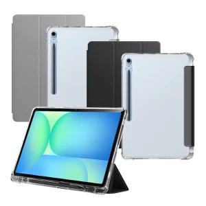 갤럭시탭 S10 S9 S8 S7 S6 S7FE 플러스 FE 울트라 라이트 후면 투명 젤리 폴리오 스마트 북커버 케이스