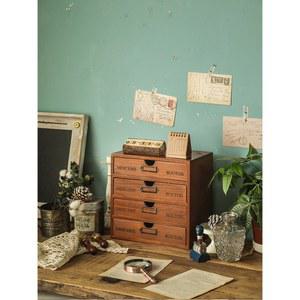 정리함 12서랍 빈티지 약장수납장 목재 나무 좁은 캐비닛 앤틱 작은 수납장 미니서랍장