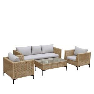 라탄소파 야외 세트 테이블 블랙 3인 마호가니 인테리어 풀빌라 1인용 호텔