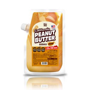 델리웰리 캘리포니아 땅콩버터 크런치 1.4kg 땅콩잼 대용량