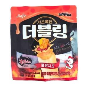 진주 치즈폭탄 더블링 불닭치즈 400g(25gx16개입) 간식 야식 안주 혼술 매운맛 소시지
