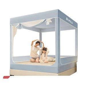 사각난방텐트 침대위텐트 실내 수면 거실 1 2x2 0m 3사이즈 싱글 자동 패브릭 1인