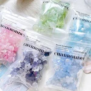 샤론델 아크릴 플라워 비즈스쿱 1-3032-9 비즈공예 끈갈피 매듭팔찌재료