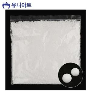 (1-2mm) 스티로폼 발포 입자/만들기/충전재/공예/어린이/미술/스치로폼공/미술/교재/우드락볼/장식용/아트