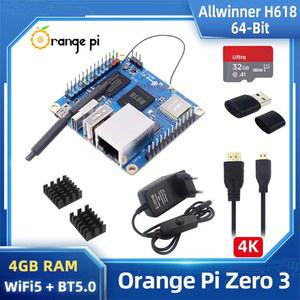 ORANGE PI ZERO CORTEX A53 BT 기가비트 LAN 4G 쿼드 UBUNTU 듀얼 OS 밴드 ANDROID DEBIAN 코어 H618 64비트 WIFI5 RAM ALLWINNER