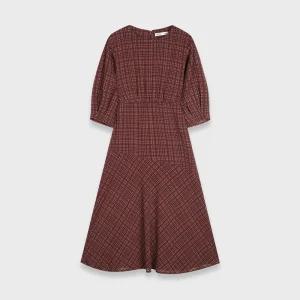 [미쏘] 체크 롱 원피스 (MIWOWB943B-T)