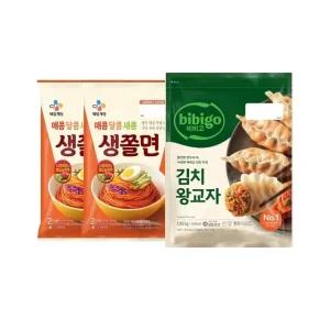 CJ 생쫄면 2인분(454g) x2개+비비고 김치 왕교자 1.05kg x1개