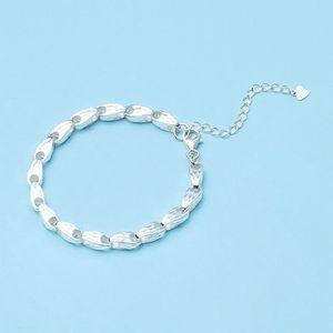 (단)J제이]국산 순은 99.9% 볼륨 컷팅체인 팔찌(2.5돈)