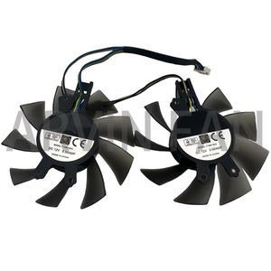 GPU VGA 쿨러 비디오 카드 선풍기 GTX1650 EXGTX Ti 화이트 미니용 2070FY08015M12LPA T128015DU 2 개/세트