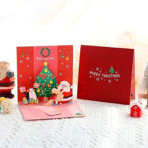 (큰손할인) 크리스마스 입체카드 편지지 팝업 성탄절 (WFG076G)