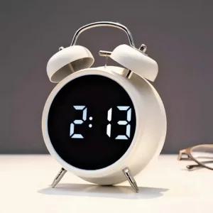 자명종 LED 탁상시계 디지털 해머벨 알람시계