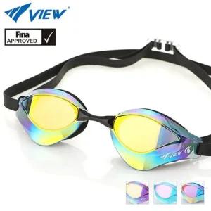 VIEW 뷰 미러 FINA인증 선수용 수경 물안경 D8544 운동