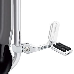 하이웨이 페그 1.25 인치긴 각진 가드 바 오토바이 발은 Harley Electra Glide Road King Street Chrome 용