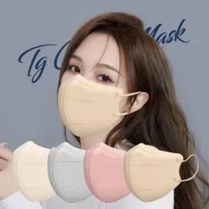 티지 컬러 일회용마스크 대형 2D 새부리형 14가지 다양한컬러10매씩 벌크포장