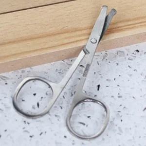 스텐인레스 코털 정리 가위 둥근 끝 가정용 다듬기용 (WFJC2OG)