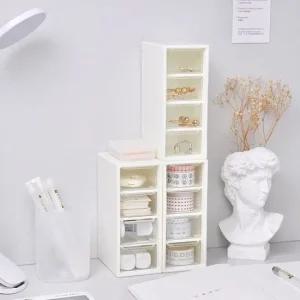 데스크 정리함 틈새 미니 수납장 책상 오거나이저 투명서랍정리함 수납정리함 악세사리보관함