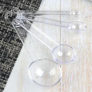 플라스틱 계량스푼세트 4개 분유 베이킹 요리 1 2.5 5 15ml