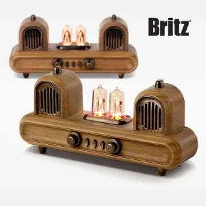 브리츠 휴대용 무선 블루투스 라디오 스피커 BZ-MK330 진공관 무드등 엔틱 효도 미니 소형라디오