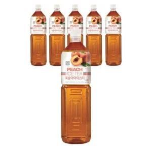 대상 복숭아 아이스티 시럽 1.47L X 6개+펌프 1개 피치
