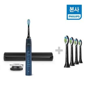 [소닉케어]필립스 다이아몬드클린 9000 아쿠아마린 HX9911/96+옵티멀 화이트 HX6064/96