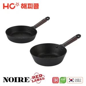 [HAPPYCALL] 해피콜 누아르 레드라벨 IH 프라이팬 2종세트 22F+26W
