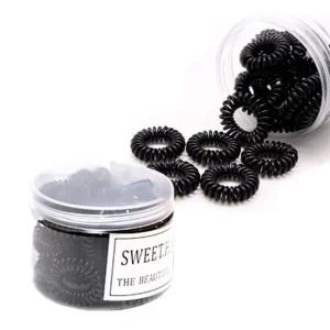 스프링 머리끈 소형 1세트(25개) 전화선 헤어고무줄