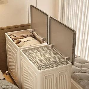 특대형 폴딩 리빙박스 옷정리 수납함 130L YJ061