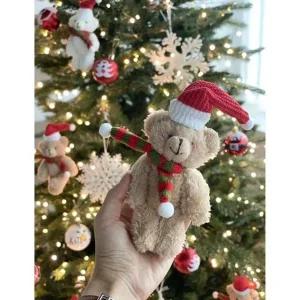 크리스마스 곰돌이 인형 트리 오너먼트 장식 키링 곰인형 오브제 ...