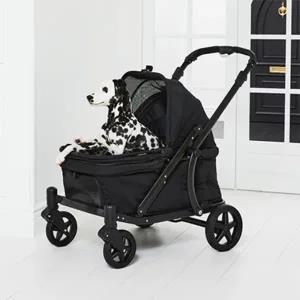 [폼포라펫] 클래식 웨건 중형 대형 애견 강아지유모차 펫웨건 다견 저상형 개모차