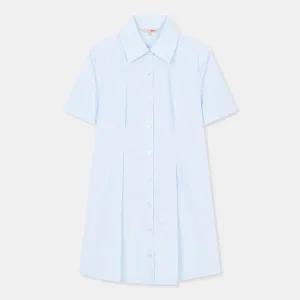 [하프클럽/스파오](QR) 반팔 요크 핀턱 셔츠 원피스 (SPOWC37G93-T)