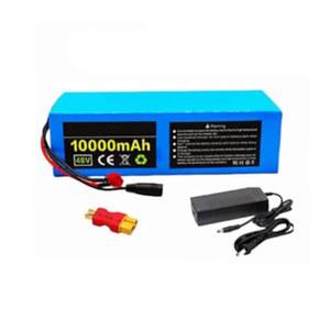 48V 10AH 이온 전기 자전거 배터리 팩, 18650 13S3P, 고성능 자전거/스쿠터 배터리(충전기, BMS, XT60/T 플러그 ), 경량 및 내구성