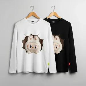 국내발송 라부부, 스프런키 긴팔티 아동 주니어 등원룩 가족룩