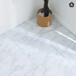 타일형 장판 18장 타일 느낌 장판 대리석 매트 스티커 4종 화이트