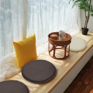 얇은의자방석 커피숍 카페 원형 둥근방석 인테리어