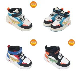 [다이노솔즈](본점)[DINOSOLES] 다이노솔즈 티렉스 스켈레톤 미드 불 나오는 LED 운동화 (150mm~190mm)