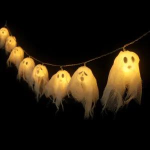 할로윈 LED 페이스 유령 가랜드 할로윈 파티 소품 장식 데코