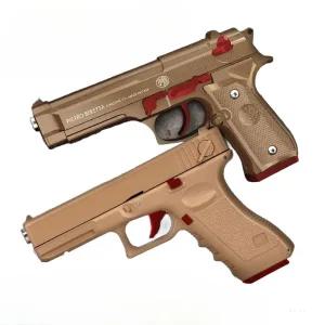 존웍권총 에어소프트건 풀메탈 블로우백 무동력 자동 에어 모형 블랙 소프트건 전동