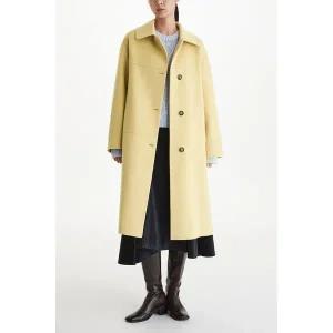 [GCUT](김해점)[지컷 F/W ] 벨티드 버튼업 캐시미어 블렌드 코트 (7214416203)