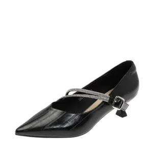 [갤러리아] 고세 핫피스 메리제인 키튼힐 스틸레토 펌프스 OZP5F018 블랙 4.5CM